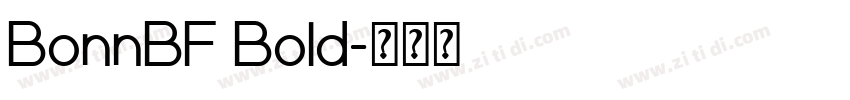 BonnBF Bold字体转换